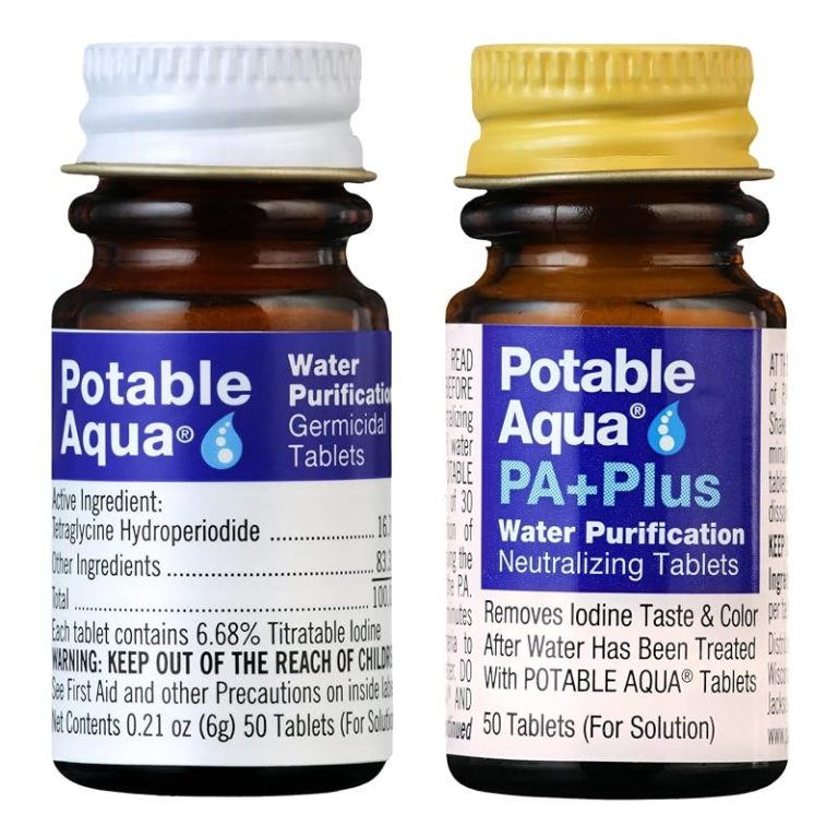 Potable Aqua water purification tablets review: the backup that belongs in every kit