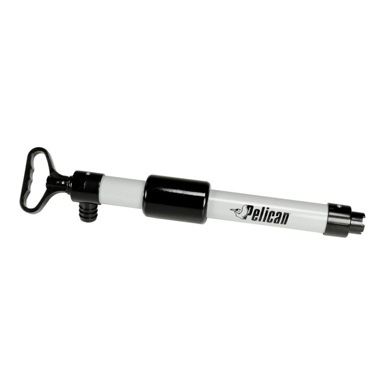 Pelican floating bilge hand pump with foam grip sleeve