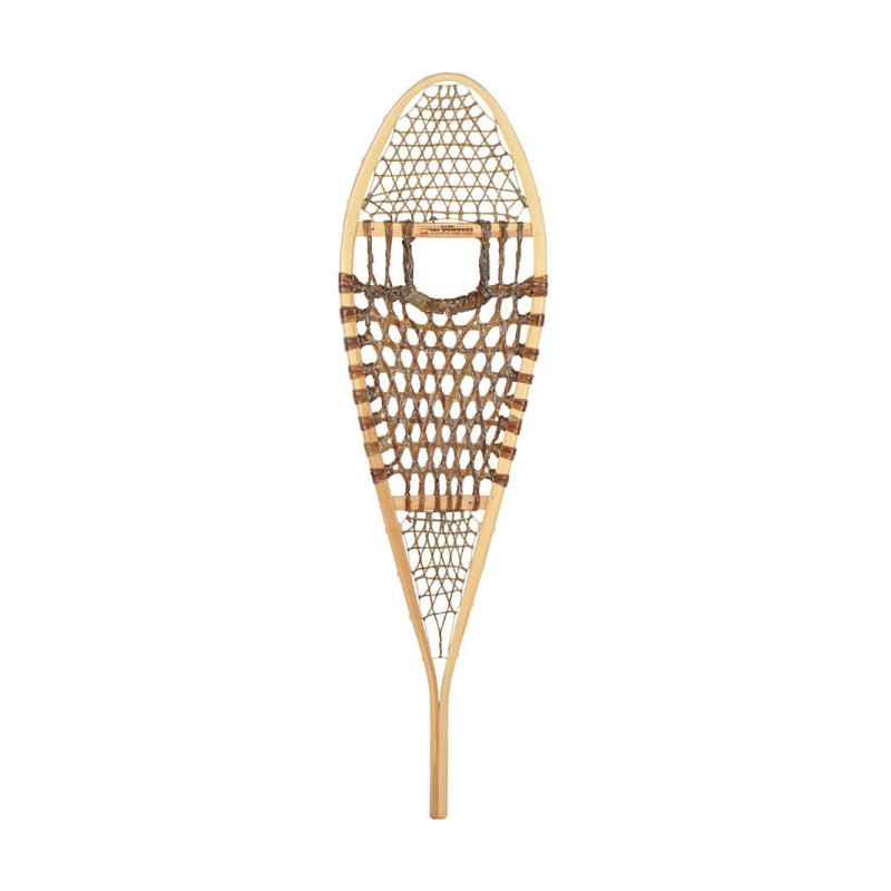 GV Huron traditional white ash and rawhide snowshoe