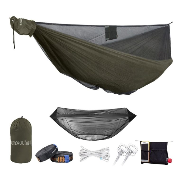onewind 11 ft camping hammock with mosquito net and ridgeline