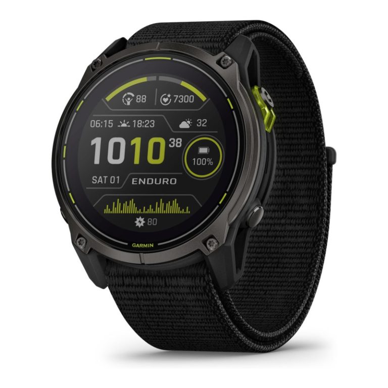 Garmin Enduro 3 GPS watch, 51 mm, with black nylon strap